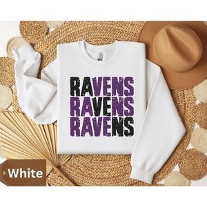 Ravens Sweatshirt Football Sweatshirt Ravens Gift, Gift For Fans Football Gift